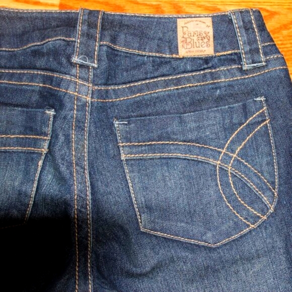 Paris Blues Y2K Flare Jeans | Vintage 90s Streetwear Size 9 - Picture 4 of 10